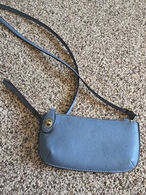 Boutique Style Blue Leather Crossbody Bag - Classic Minimalist Style